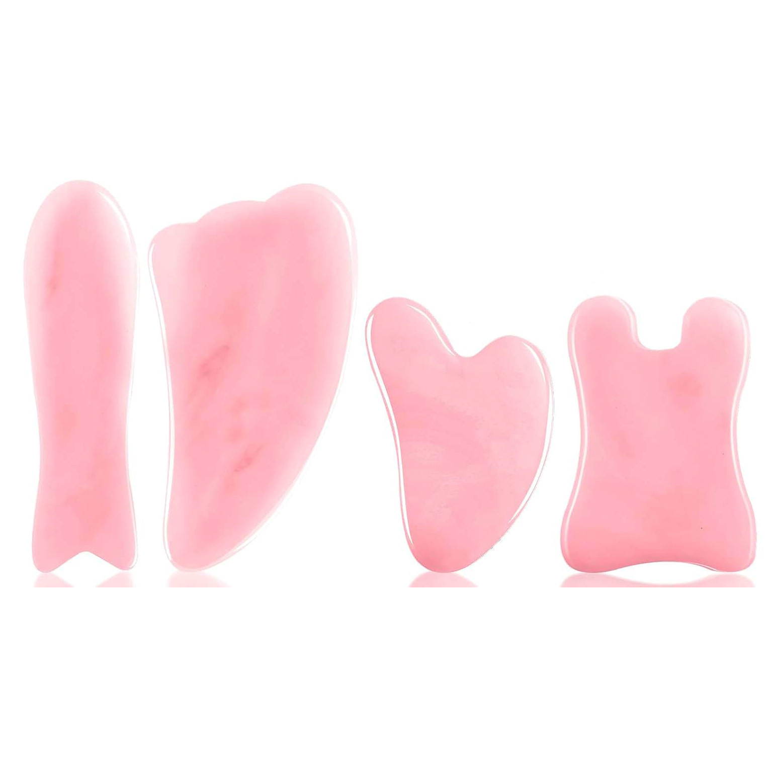 Natural Stone Powder Crystal Jade Guasha Board - Image 4